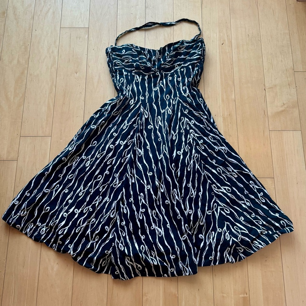 Size 12 Anthropologie Fit & Flare Halter/Strapless Dress